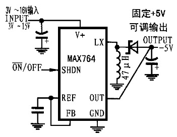 負(fù)電壓輸出轉(zhuǎn)換器